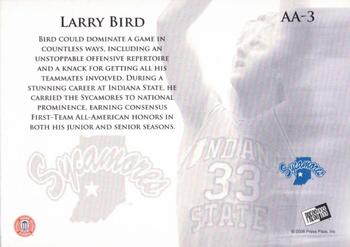 2008-09 Press Pass Legends - All-American #AA-3 Larry Bird Back