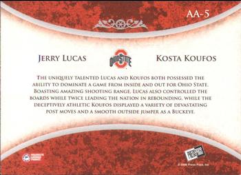 2008-09 Press Pass Legends - Alumni Association #AA-5 Jerry Lucas / Kosta Koufos Back