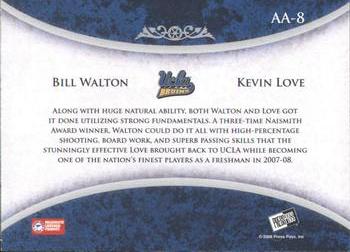 2008-09 Press Pass Legends - Alumni Association #AA-8 Bill Walton / Kevin Love Back