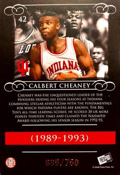 2008-09 Press Pass Legends - Bronze #42 Calbert Cheaney Back