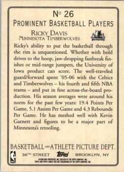2006-07 Topps Turkey Red #26 Ricky Davis Back