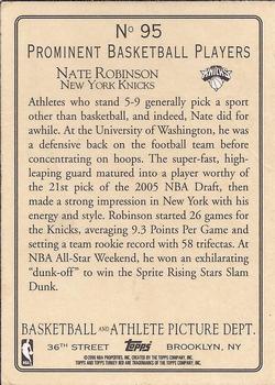 2006-07 Topps Turkey Red #95 Nate Robinson Back