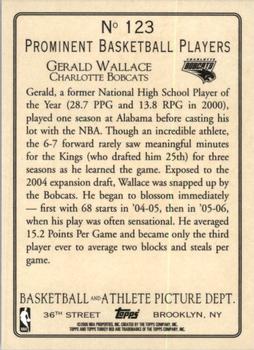 2006-07 Topps Turkey Red #123 Gerald Wallace Back