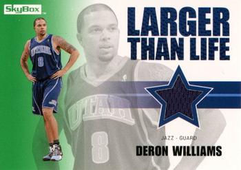 2008-09 SkyBox - Larger Than Life Retail (Green) #LL-DW Deron Williams Front