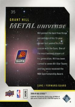 2008-09 SkyBox - Metal Universe #35 Grant Hill Back