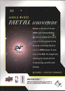 2008-09 SkyBox - Metal Universe #88 Javale McGee Back