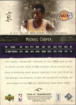 2006-07 Upper Deck Chronology #61 Michael Cooper Back