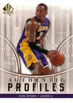 2008-09 SP Authentic - Profiles #AP-40 Kobe Bryant Front