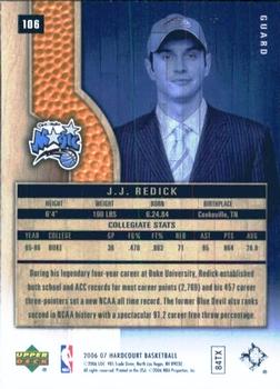 2006-07 Upper Deck Hardcourt #106 J.J. Redick Back