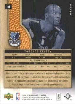 2006-07 Upper Deck Hardcourt #111 Tarence Kinsey Back