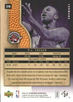 2006-07 Upper Deck Hardcourt #120 P.J. Tucker Back