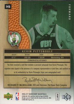 2006-07 Upper Deck Hardcourt #145 Kevin Pittsnogle Back