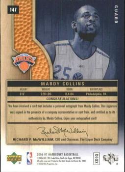 2006-07 Upper Deck Hardcourt #147 Mardy Collins Back