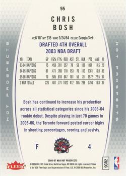 2006-07 Fleer Hot Prospects #55 Chris Bosh Back