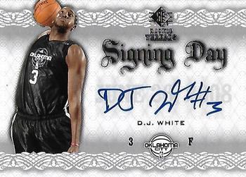 2008-09 SP Rookie Threads - Signing Day #SD-DW D.J. White Front