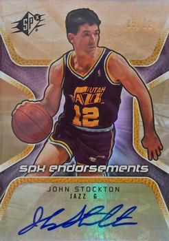 2008-09 SPx - Endorsements #SPX-JS John Stockton Front