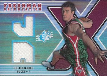 2008-09 SPx - Freshman Orientation #FO-JA Joe Alexander Front