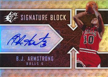 2008-09 SPx - Signature Block #SB-BA B.J. Armstrong Front