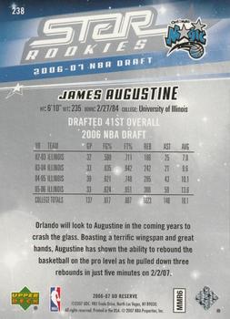 2006-07 UD Reserve #238 James Augustine Back