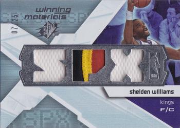 2008-09 SPx - Winning Materials Patches #SPX-SW Shelden Williams Front