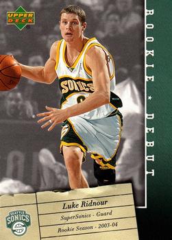 2006-07 Upper Deck Rookie Debut #91 Luke Ridnour Front