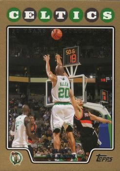 2008-09 Topps - Gold Border #20 Ray Allen Front