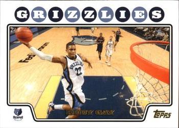 2008-09 Topps - Gold Foil #76 Rudy Gay Front