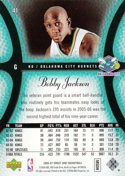 2006-07 Upper Deck Sweet Shot #41 Bobby Jackson Back