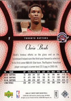 2006-07 Upper Deck Sweet Shot #82 Chris Bosh Back