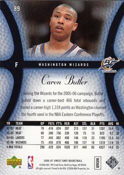 2006-07 Upper Deck Sweet Shot #89 Caron Butler Back