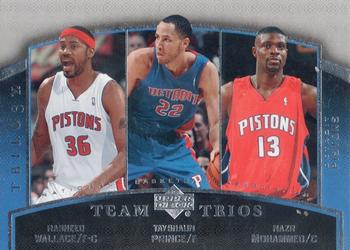 2006-07 Upper Deck Trilogy #68 Rasheed Wallace / Tayshaun Prince / Nazr Mohammed Front
