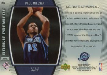 2006-07 Upper Deck Trilogy #140 Paul Millsap Back