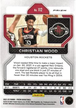 2021-22 Panini Prizm - Ice #112 Christian Wood Back