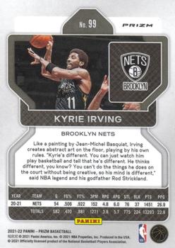 2021-22 Panini Prizm - NBA 75th Anniversary #99 Kyrie Irving Back