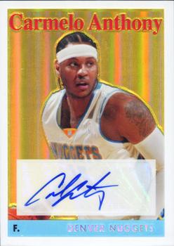 2008-09 Topps Chrome - 1958-59 Variations Autographs Refractors #15 Carmelo Anthony Front