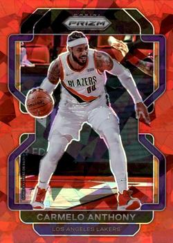 2021-22 Panini Prizm - Red Ice #11 Carmelo Anthony Front