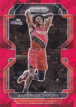 2021-22 Panini Prizm - Red Ice #168 Anfernee Simons Front