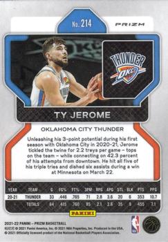 2021-22 Panini Prizm - Red Ice #214 Ty Jerome Back