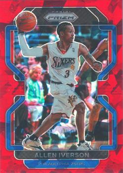 2021-22 Panini Prizm - Red Ice #255 Allen Iverson Front