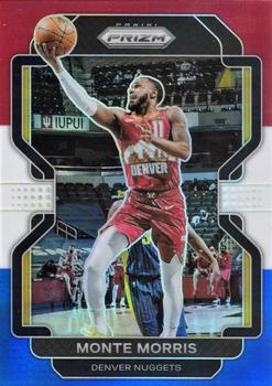 2021-22 Panini Prizm - Red White and Blue #16 Monte Morris Front