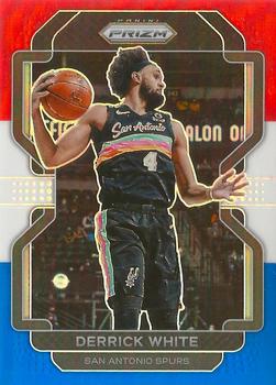 2021-22 Panini Prizm - Red White and Blue #19 Derrick White Front
