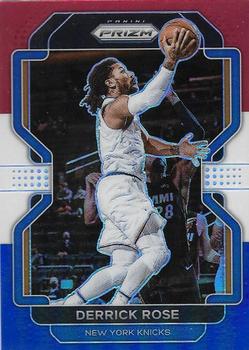 2021-22 Panini Prizm - Red White and Blue #82 Derrick Rose Front