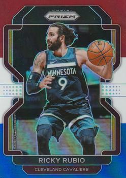 2021-22 Panini Prizm - Red White and Blue #96 Ricky Rubio Front