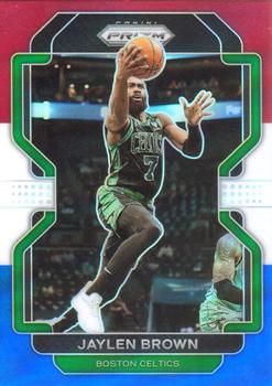 2021-22 Panini Prizm - Red White and Blue #97 Jaylen Brown Front