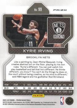 2021-22 Panini Prizm - Red White and Blue #99 Kyrie Irving Back