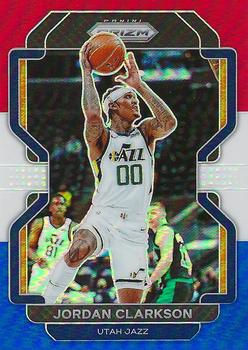 2021-22 Panini Prizm - Red White and Blue #127 Jordan Clarkson Front