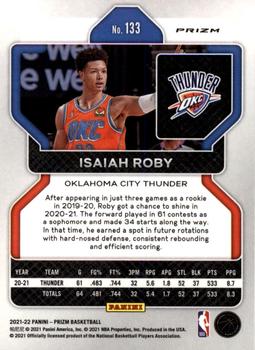 2021-22 Panini Prizm - Red White and Blue #133 Isaiah Roby Back