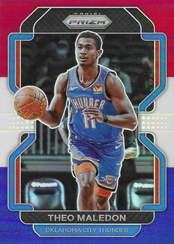 2021-22 Panini Prizm - Red White and Blue #179 Theo Maledon Front