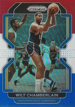 2021-22 Panini Prizm - Red White and Blue #260 Wilt Chamberlain Front