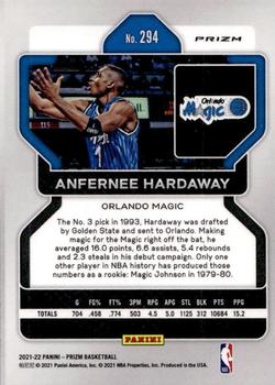 2021-22 Panini Prizm - Red White and Blue #294 Anfernee Hardaway Back